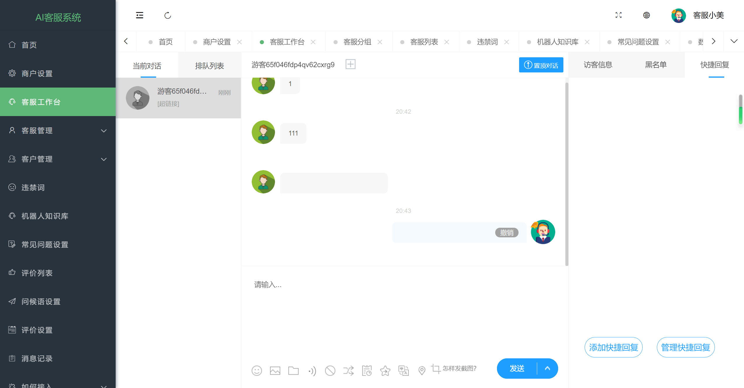【优选源码】20国语言在线客服/AI智能客服/消息预知已读未读/多商户机器人/im即时通讯聊天